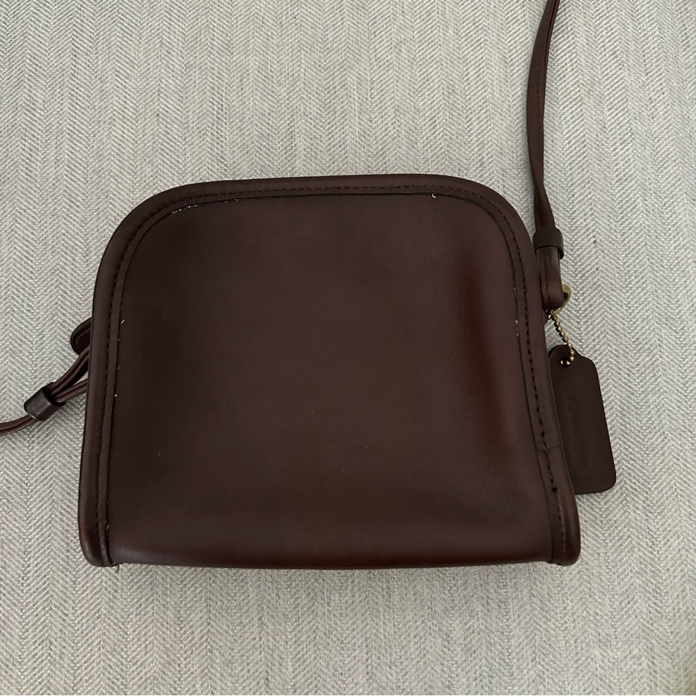 Coach Chocolate Brown Leather Crossbody Bag